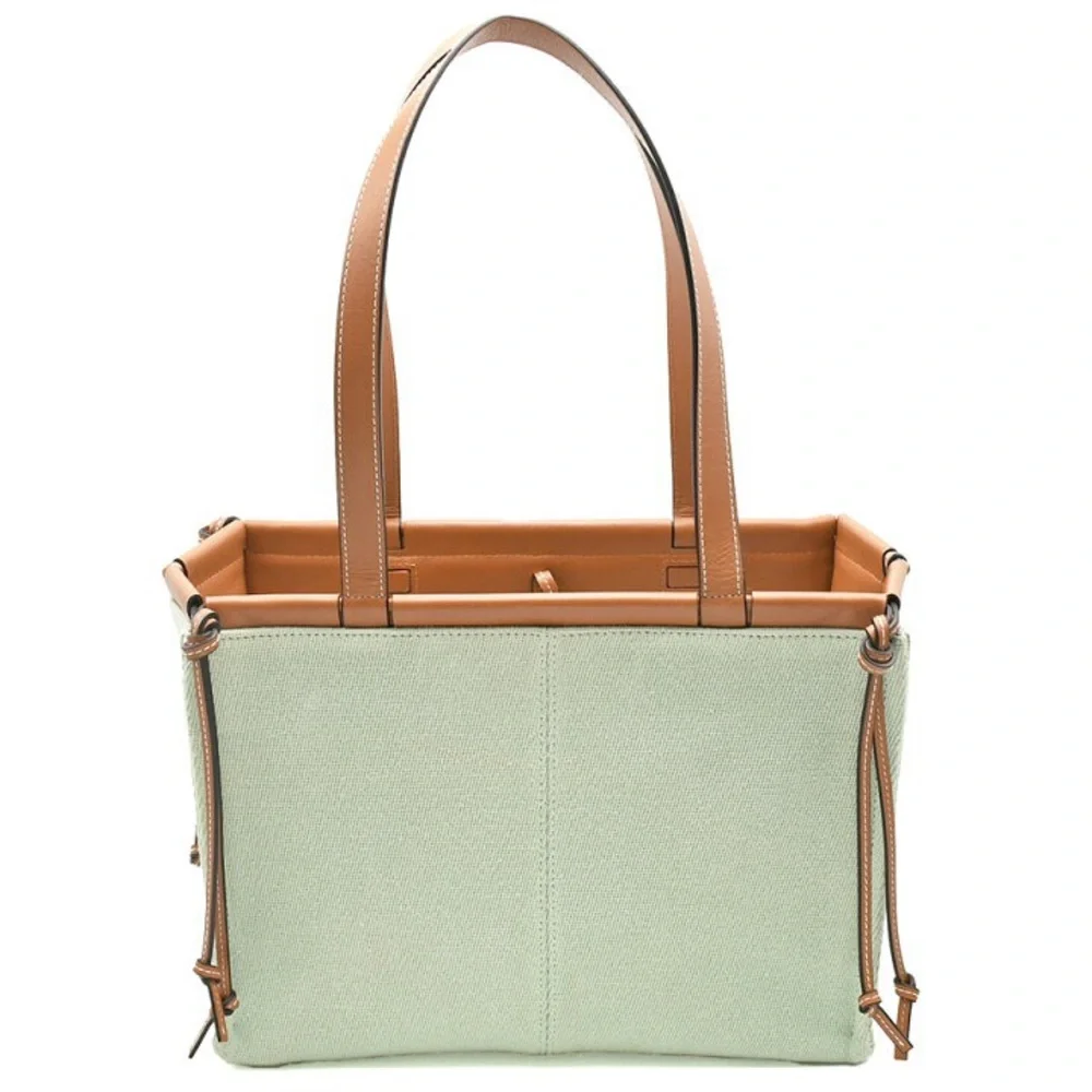 Loewe Pastel Green Anagram Cushion Tote, like new